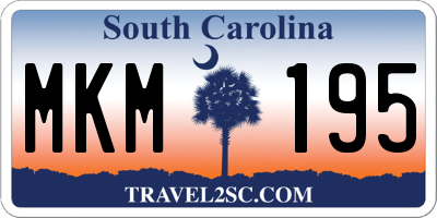 SC license plate MKM195