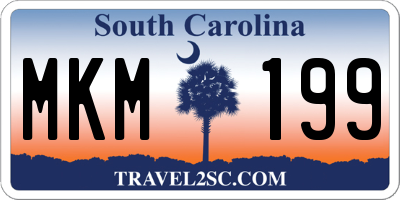 SC license plate MKM199