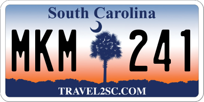 SC license plate MKM241