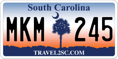 SC license plate MKM245