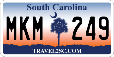SC license plate MKM249