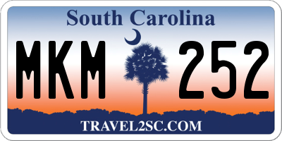 SC license plate MKM252