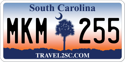 SC license plate MKM255