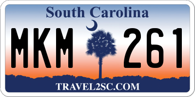 SC license plate MKM261