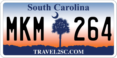 SC license plate MKM264