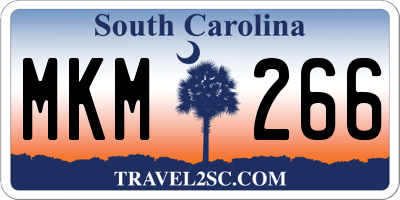 SC license plate MKM266