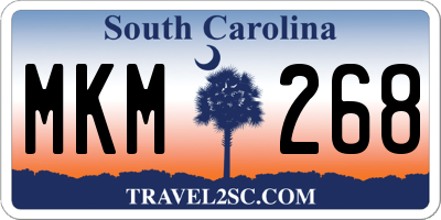 SC license plate MKM268