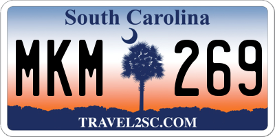 SC license plate MKM269