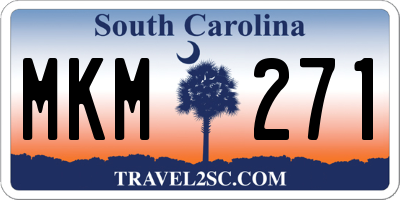 SC license plate MKM271