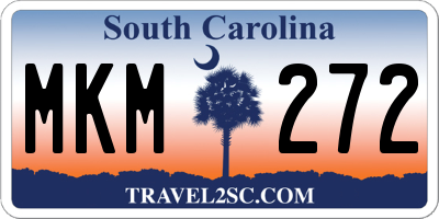 SC license plate MKM272