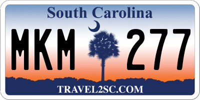 SC license plate MKM277