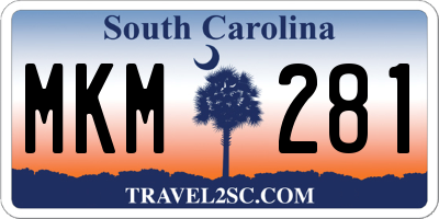 SC license plate MKM281