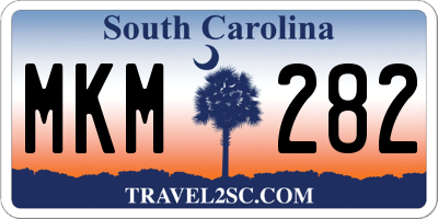 SC license plate MKM282