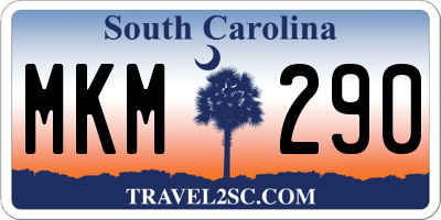 SC license plate MKM290