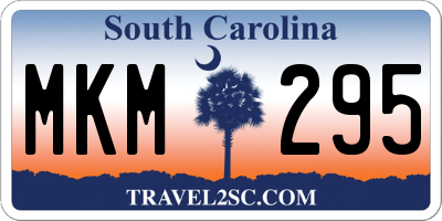 SC license plate MKM295