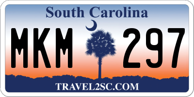 SC license plate MKM297