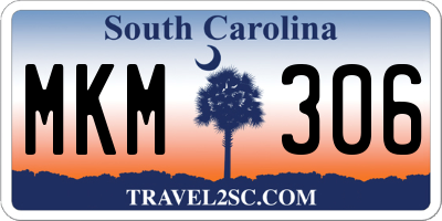 SC license plate MKM306