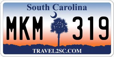 SC license plate MKM319