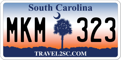 SC license plate MKM323