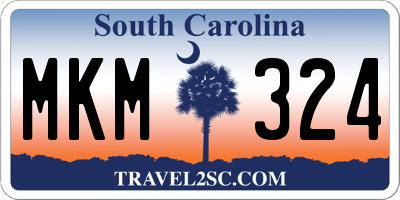 SC license plate MKM324