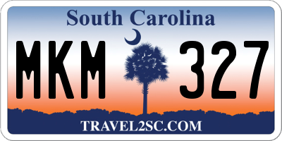 SC license plate MKM327