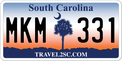 SC license plate MKM331
