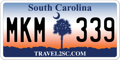 SC license plate MKM339