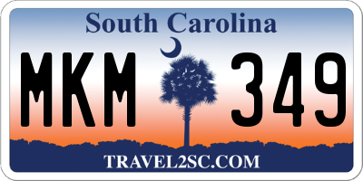 SC license plate MKM349