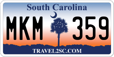SC license plate MKM359