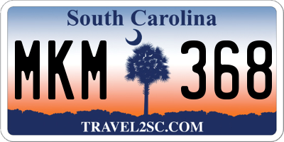SC license plate MKM368