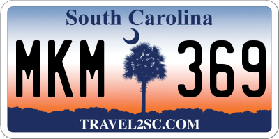 SC license plate MKM369