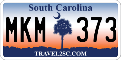 SC license plate MKM373