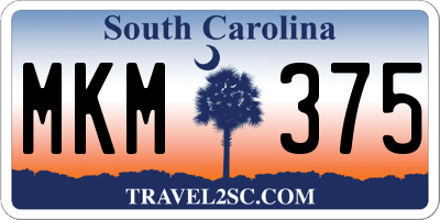 SC license plate MKM375