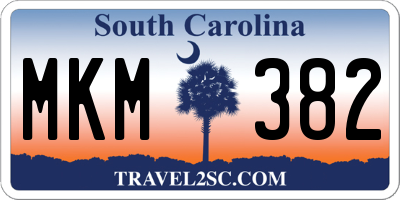SC license plate MKM382
