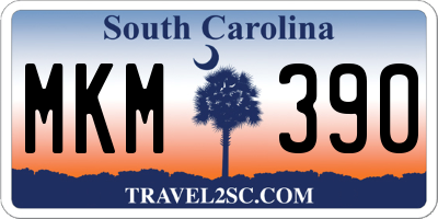 SC license plate MKM390