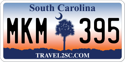 SC license plate MKM395