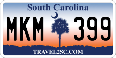 SC license plate MKM399