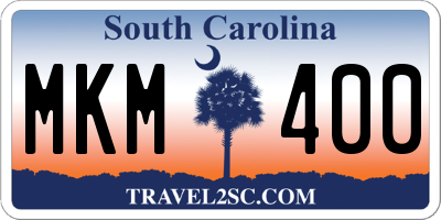 SC license plate MKM400