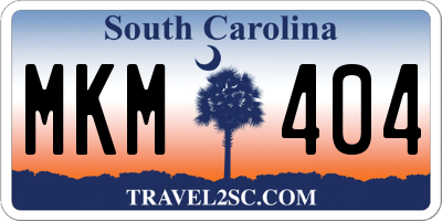 SC license plate MKM404