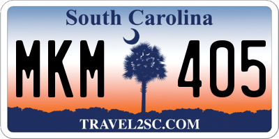SC license plate MKM405