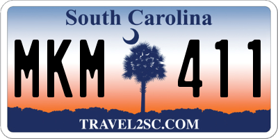 SC license plate MKM411