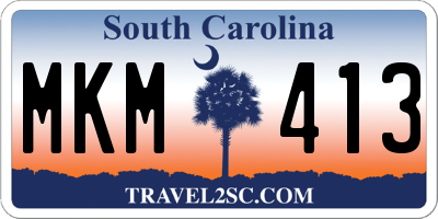 SC license plate MKM413