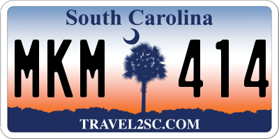 SC license plate MKM414