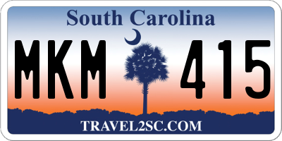 SC license plate MKM415