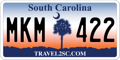 SC license plate MKM422