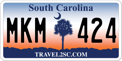 SC license plate MKM424