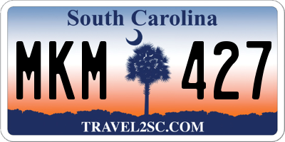 SC license plate MKM427