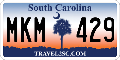 SC license plate MKM429