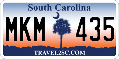 SC license plate MKM435