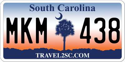 SC license plate MKM438